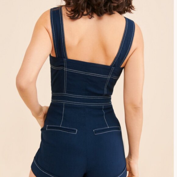 Portside Button Front Romper by Maeve - Picture 2 of 4